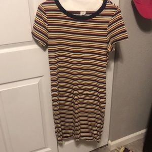 Tight fitting stripped dress